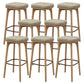 Industrial Solid Wood Bar Stools Living Room Upholstered Stool