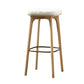 Industrial Solid Wood Bar Stools Living Room Upholstered Stool