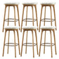 Industrial Solid Wood Bar Stools Living Room Upholstered Stool
