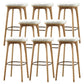 Industrial Solid Wood Bar Stools Living Room Upholstered Stool