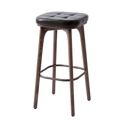 Industrial Solid Wood Bar Stools Living Room Upholstered Stool