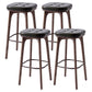 Industrial Solid Wood Bar Stools Living Room Upholstered Stool