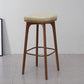 Industrial Solid Wood Bar Stools Living Room Upholstered Stool