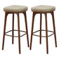 Industrial Solid Wood Bar Stools Living Room Upholstered Stool