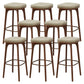 Industrial Solid Wood Bar Stools Living Room Upholstered Stool