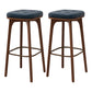 Industrial Solid Wood Bar Stools Living Room Upholstered Stool