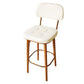 Industrial Solid Wood Bar Stools Living Room Upholstered Stool