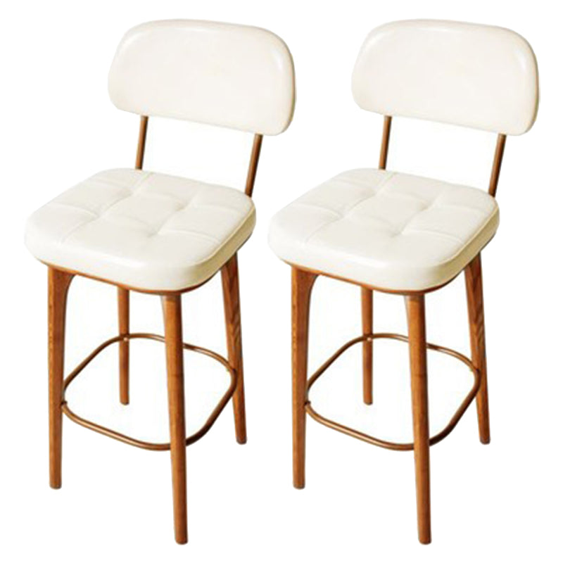 Industrial Solid Wood Bar Stools Living Room Upholstered Stool
