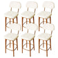 Industrial Solid Wood Bar Stools Living Room Upholstered Stool