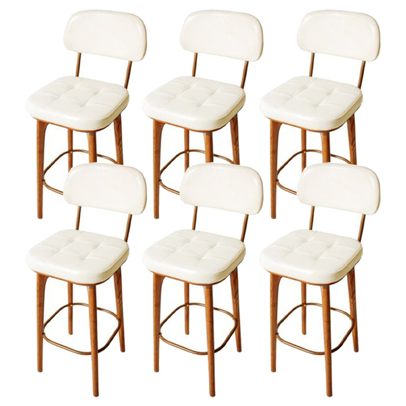 Industrial Solid Wood Bar Stools Living Room Upholstered Stool