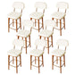 Industrial Solid Wood Bar Stools Living Room Upholstered Stool