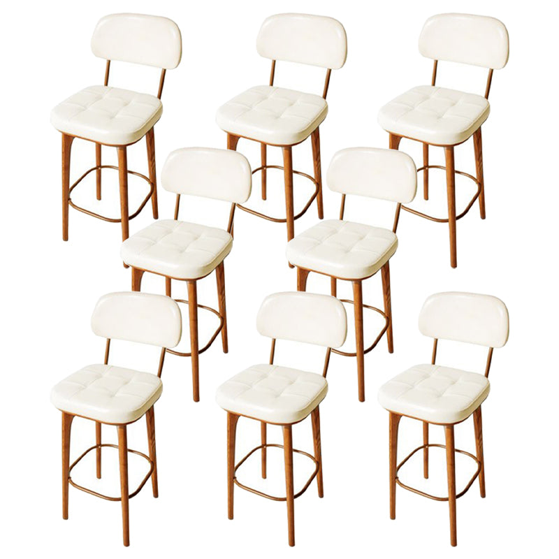 Industrial Solid Wood Bar Stools Living Room Upholstered Stool