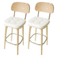 Industrial Solid Wood Bar Stools Living Room Upholstered Stool