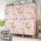 Modern Style Metal Frame Wardrobe Foldable Wardrobe with Garment Rod