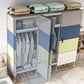 Modern Style Metal Frame Wardrobe Foldable Wardrobe with Garment Rod