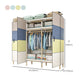 Modern Style Metal Frame Wardrobe Foldable Wardrobe with Garment Rod