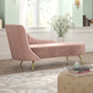 Contemporary Flannel Chaise One Armed Lounge Chair for Living Room Clearhalo 'Chairs & Seating' 'Chaise Lounge' 'chaise_lounge' 'furn' 'furn_chaise_lounge' 'Furniture' 'Living Room Furniture' 7367388