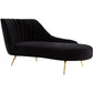Contemporary Flannel Chaise One Armed Lounge Chair for Living Room Clearhalo 'Chairs & Seating' 'Chaise Lounge' 'chaise_lounge' 'furn' 'furn_chaise_lounge' 'Furniture' 'Living Room Furniture' 7367390