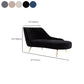 Contemporary Flannel Chaise One Armed Lounge Chair for Living Room Clearhalo 'Chairs & Seating' 'Chaise Lounge' 'chaise_lounge' 'furn' 'furn_chaise_lounge' 'Furniture' 'Living Room Furniture' 7367392