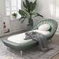 Modern Armless Chaise Lounge Faux Leather Chaise Lounge Sofa 78.7"L x 31.5"W x 29.5"H Dark Green Clearhalo 'Chairs & Seating' 'Chaise Lounge' 'chaise_lounge' 'furn' 'furn_chaise_lounge' 'Furniture' 'Living Room Furniture' 7367395