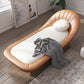 Modern Armless Chaise Lounge Faux Leather Chaise Lounge Sofa Clearhalo 'Chairs & Seating' 'Chaise Lounge' 'chaise_lounge' 'furn' 'furn_chaise_lounge' 'Furniture' 'Living Room Furniture' 7367398
