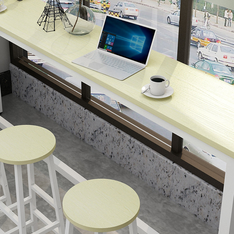 Industrial Rectangle Wood Counter Table 3/5 Pieces Bar Table Set for Cafe Clearhalo 'Bar Furniture' 'furn' 'furn_home_bar_bar_sets' 'Furniture' 'Home Bars & Bar Sets' 'home_bar_bar_sets' 'Kitchen & Dining Furniture' 7367701