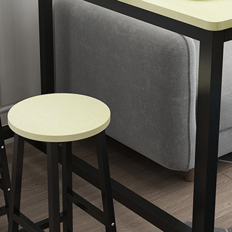 Industrial Rectangle Wood Counter Table 3/5 Pieces Bar Table Set for Cafe Clearhalo 'Bar Furniture' 'furn' 'furn_home_bar_bar_sets' 'Furniture' 'Home Bars & Bar Sets' 'home_bar_bar_sets' 'Kitchen & Dining Furniture' 7367706