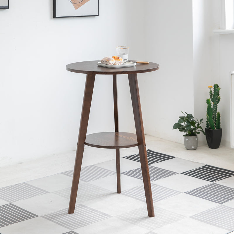 Tavolo da bancone moderno rotondo in legno Set tavolo da bar da 1/3 pezzi per bar