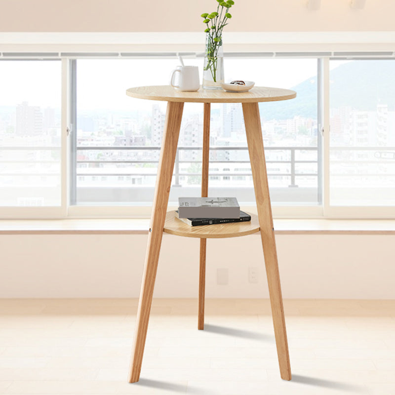 Tavolo da bancone moderno rotondo in legno Set tavolo da bar da 1/3 pezzi per bar