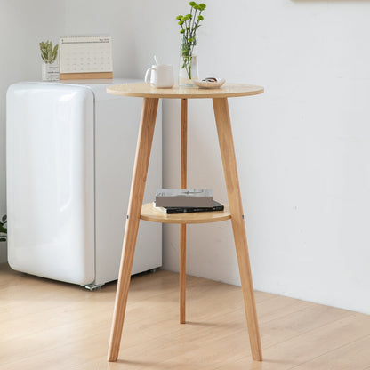 Tavolo da bancone moderno rotondo in legno Set tavolo da bar da 1/3 pezzi per bar