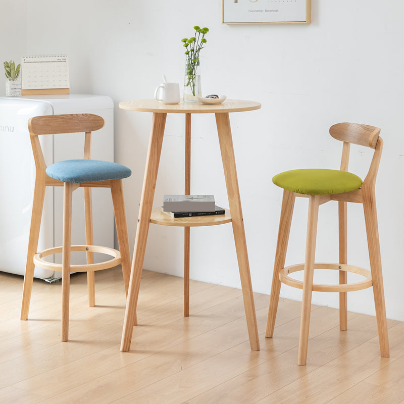Tavolo da bancone moderno rotondo in legno Set tavolo da bar da 1/3 pezzi per bar