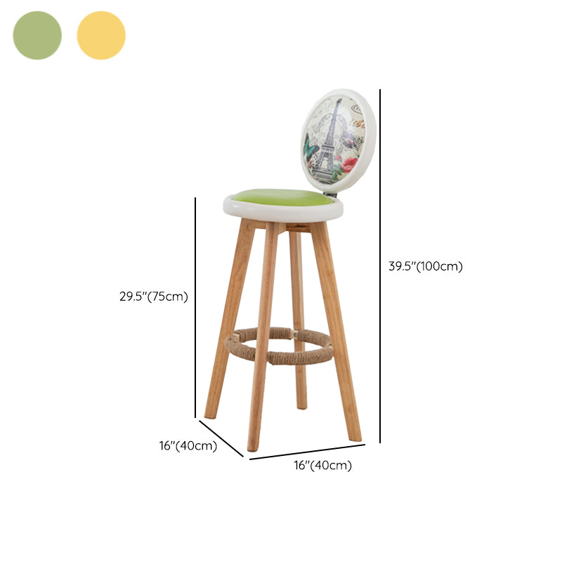 Tavolo da bancone moderno rotondo in legno Set tavolo da bar da 1/3 pezzi per bar