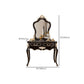 Victorian Solid Wood Vanity Dressing Table with Drawers Mirrored Makeup Vanit
