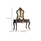 Victorian Solid Wood Vanity Dressing Table with Drawers Mirrored Makeup Vanit