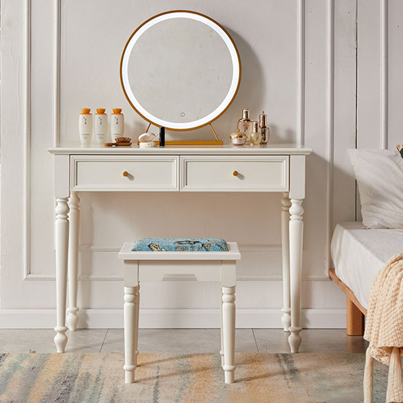 17.72 "brede ijdelheidsset met laden massief houten make-up ijdelheid