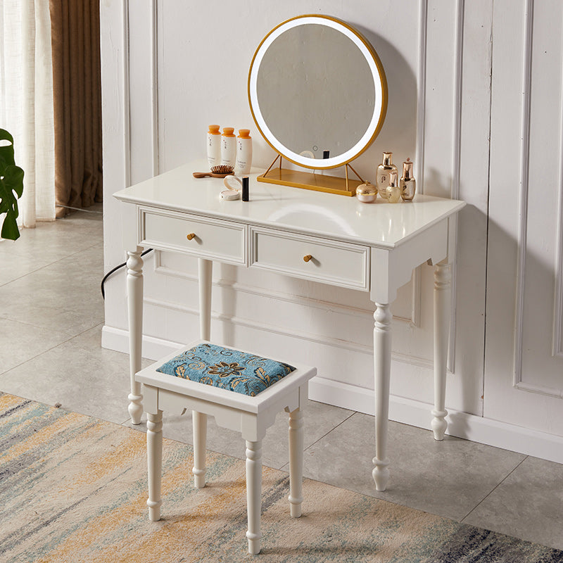 17.72 "brede ijdelheidsset met laden massief houten make-up ijdelheid