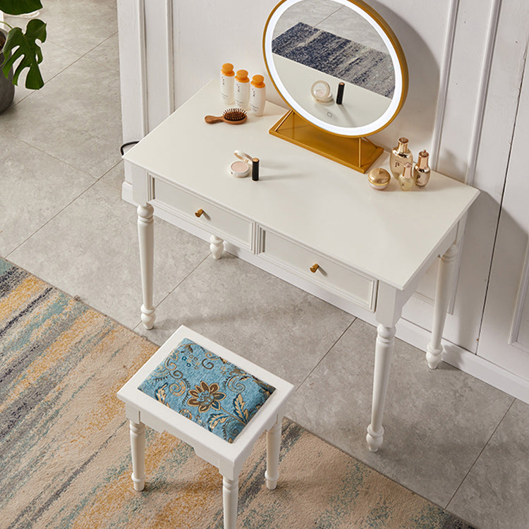 17.72 "brede ijdelheidsset met laden massief houten make-up ijdelheid