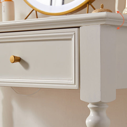 17.72 "brede ijdelheidsset met laden massief houten make-up ijdelheid