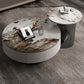 Glam Nesting Coffee Table Set Pedestal Coffee Table with Storage Drawers Clearhalo 'Coffee & Accent Tables' 'Coffee Tables' 'coffee_tables' 'furn' 'furn_coffee_tables' 'Furniture' 'Living Room Furniture' 7368195