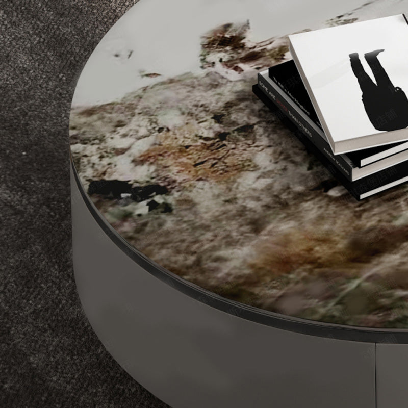 Glam Nesting Coffee Table Set Pedestal Coffee Table with Storage Drawers Clearhalo 'Coffee & Accent Tables' 'Coffee Tables' 'coffee_tables' 'furn' 'furn_coffee_tables' 'Furniture' 'Living Room Furniture' 7368196