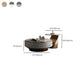 Glam Nesting Coffee Table Set Pedestal Coffee Table with Storage Drawers Clearhalo 'Coffee & Accent Tables' 'Coffee Tables' 'coffee_tables' 'furn' 'furn_coffee_tables' 'Furniture' 'Living Room Furniture' 7368200