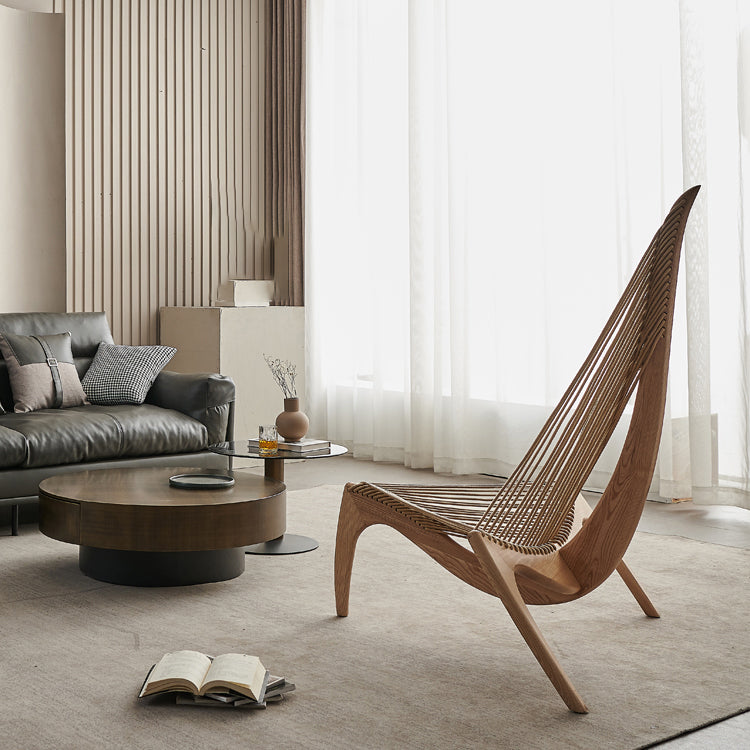 Modern Style Side Chair Solid Wood High Back Side Chair for Dining Room