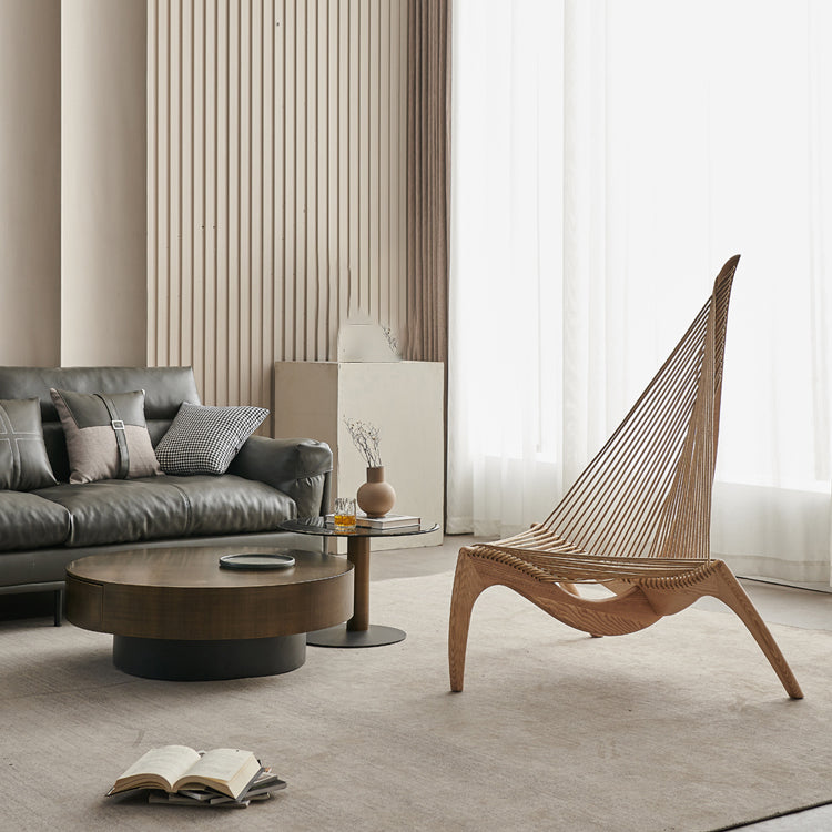 Modern Style Side Chair Solid Wood High Back Side Chair for Dining Room