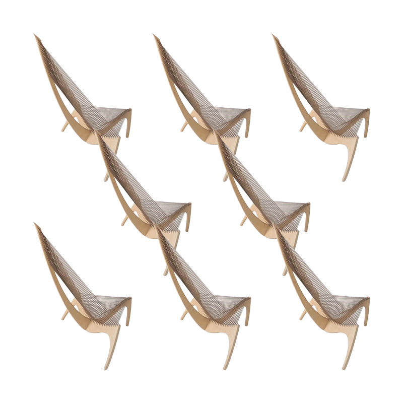 Modern Style Side Chair Solid Wood High Back Side Chair for Dining Room