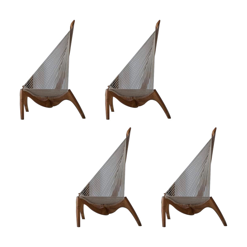 Modern Style Side Chair Solid Wood High Back Side Chair for Dining Room