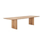 Matte Finish Dining Table with Double Pedestal Pine Wood Dinette Table for Kitchen Natural Without Chairs Clearhalo 'Dining Tables & Seating' 'Dining Tables' 'dining_table' 'furn' 'furn_dining_table' 'Furniture' 'Kitchen & Dining Furniture' 7369015