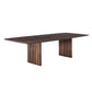Matte Finish Dining Table with Double Pedestal Pine Wood Dinette Table for Kitchen Clearhalo 'Dining Tables & Seating' 'Dining Tables' 'dining_table' 'furn' 'furn_dining_table' 'Furniture' 'Kitchen & Dining Furniture' 7369019