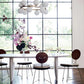 Rectangle White Indoor Dining Table Modern Dinette Table with Double Pedestal Clearhalo 'Dining Tables & Seating' 'Dining Tables' 'dining_table' 'furn' 'furn_dining_table' 'Furniture' 'Kitchen & Dining Furniture' 7369033