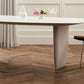 Rectangle White Indoor Dining Table Modern Dinette Table with Double Pedestal Clearhalo 'Dining Tables & Seating' 'Dining Tables' 'dining_table' 'furn' 'furn_dining_table' 'Furniture' 'Kitchen & Dining Furniture' 7369035