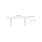 Rectangle White Indoor Dining Table Modern Dinette Table with Double Pedestal Clearhalo 'Dining Tables & Seating' 'Dining Tables' 'dining_table' 'furn' 'furn_dining_table' 'Furniture' 'Kitchen & Dining Furniture' 7369038
